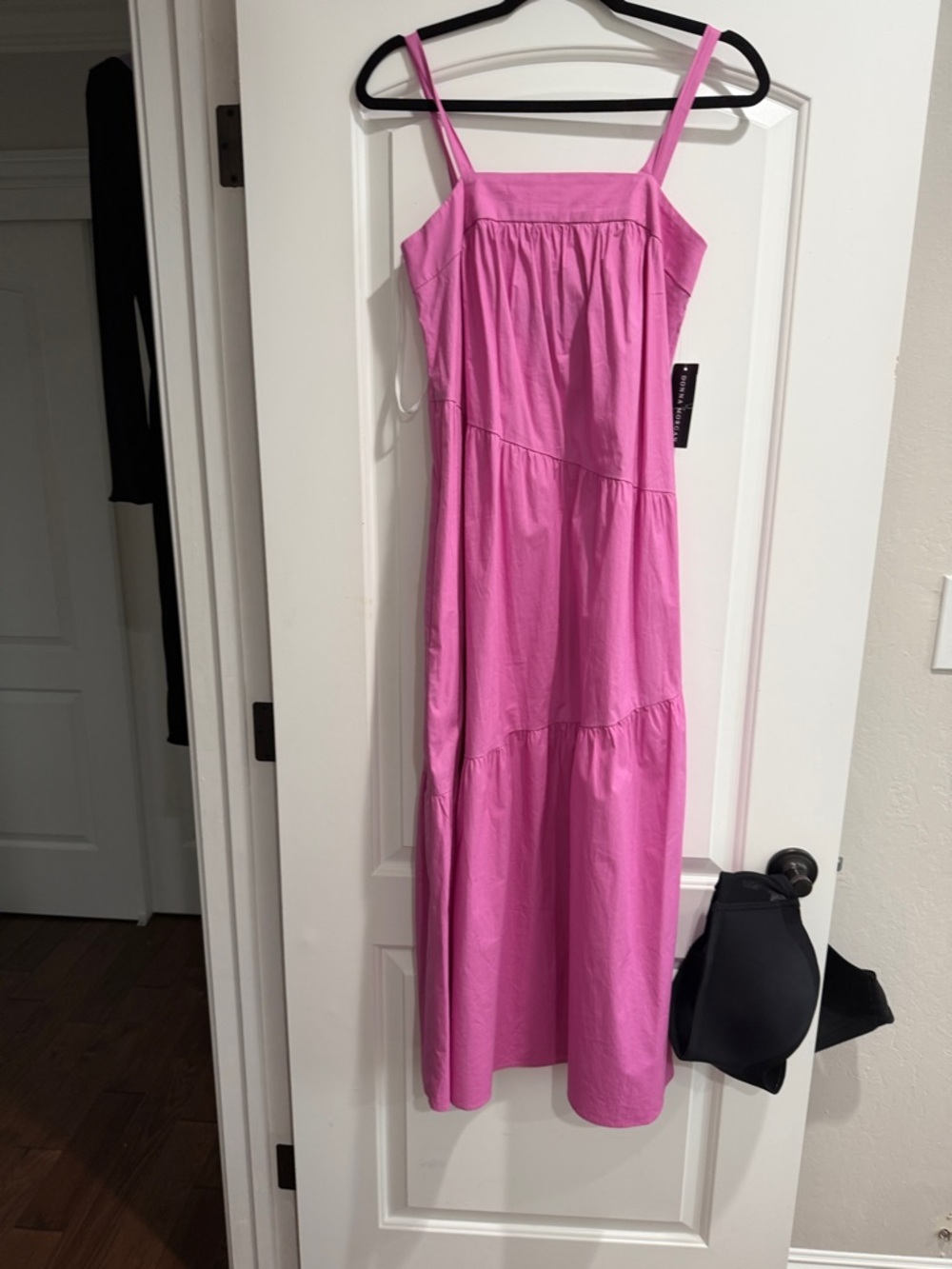 Donna Morgan Pink Tiered Sundress